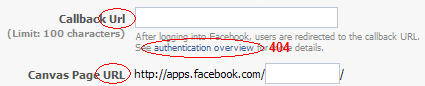 issues in editapp.php in Facebook
