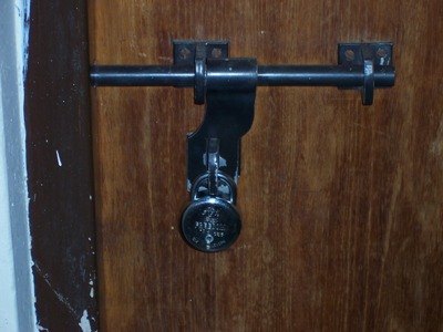 The Lock on My Door in the Visitor's Hostel